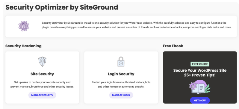 siteground security optimizer