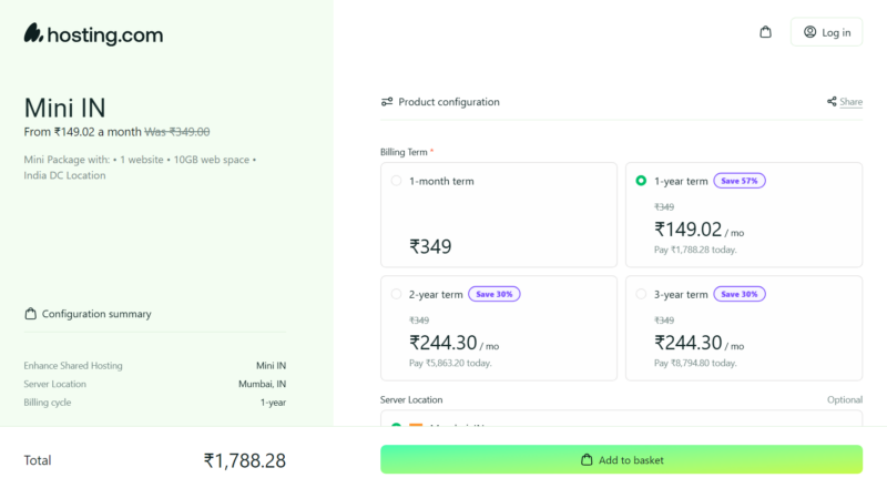 A2 Hosting Renewal Pricing
