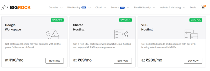 Bigrock Web Hosting