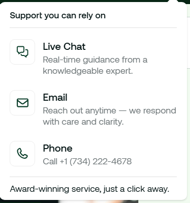 Customer Support Available - A2Hosting
