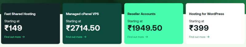 Hosting.com pricing Pattern