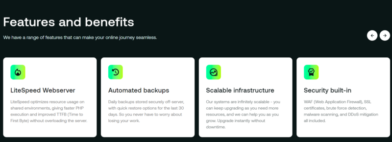 Hosting.com plans value included