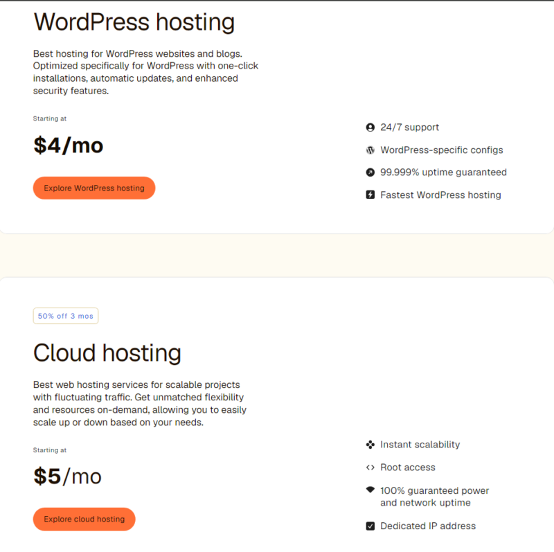 Liquid Web Hosting Feature Compare