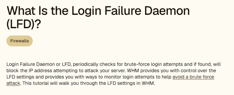 Liquid Web Security Monitor